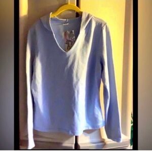 NWT Cheetah Activewear Women's V-Neck Pullover Hoodie Large